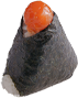 おにぎり　卵黄醬油漬け